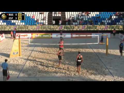 Semenov/Krasilnikov vs Herrera/Gavira Moscow 2016 beach volleyball fivb grand slam