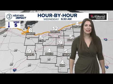 Cleveland weather forecast: Tracking lingering snow showers, widespread snow Friday
