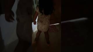 My baby is now a lady😂😂, naka takong na my little baby girl ,madami na alam 😂