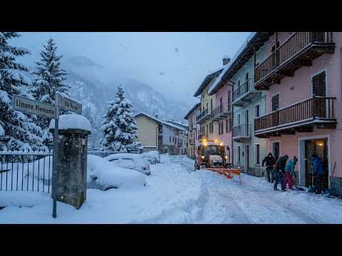 ❄️ Limone Piemonte, Italy BURIED Alive AGAIN — Massive Snowstorm Swallows Entire Alpine Town !