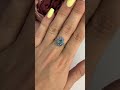 Серебряное кольцо с топазом Лондон Блю 0.308ct