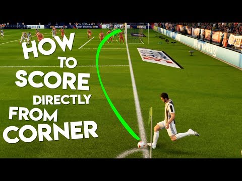 FIFA 18 | How to score directly from Corner Kicks Easily ! Tutorial