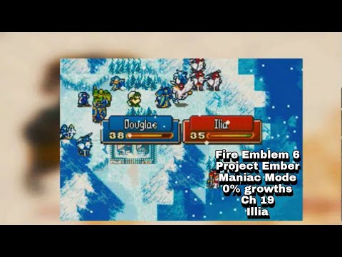 Fire Emblem 6 Project Ember Maniac mode 0% growths chapter 19 Illia