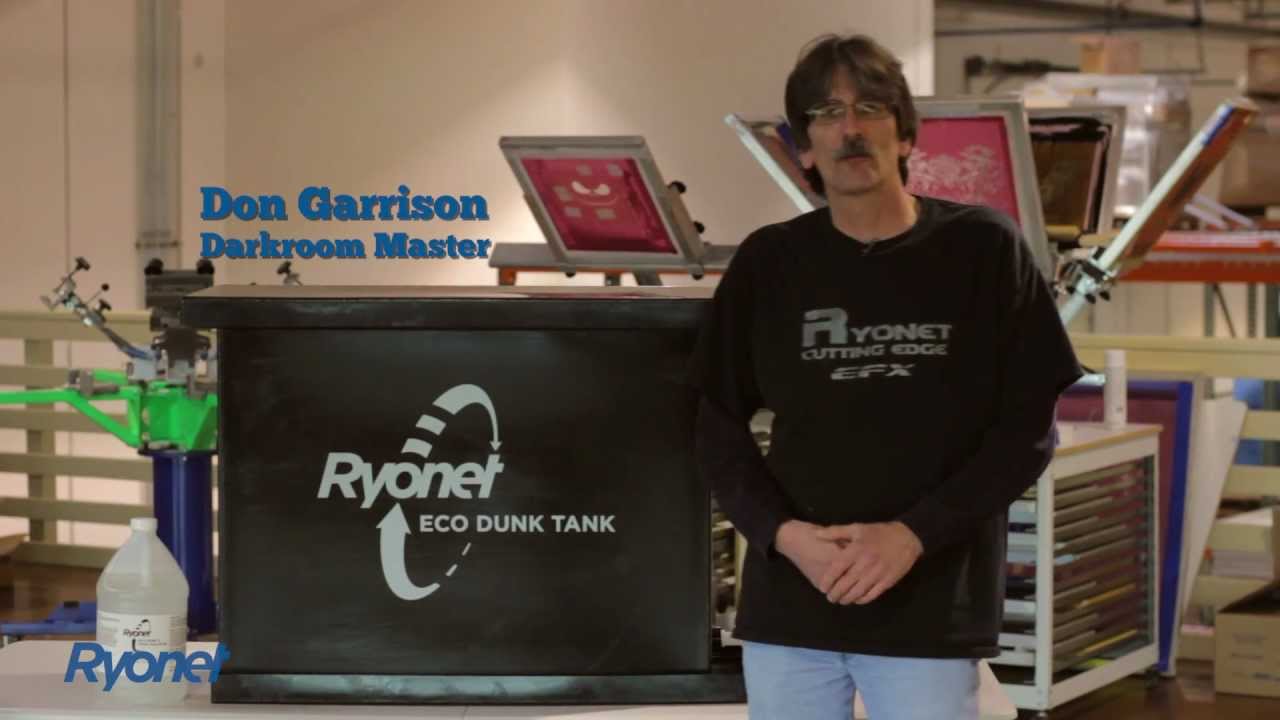 Ryonet's Screen Reclaiming Eco Dunk Tank for Screen Printing Clean Up