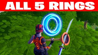 Collect Floating Rings at Weeping Woods Fortnite