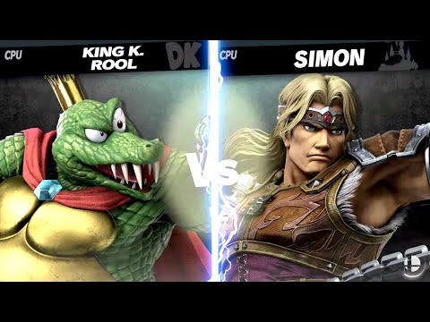 Round 1 Match 8, King K Rool vs Simon