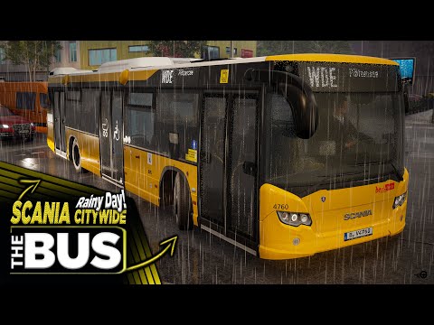 The Bus 2021 Gameplay 1.7 BETA -  Short Line Trip! Rainy Day | Thrustmaster T300RS