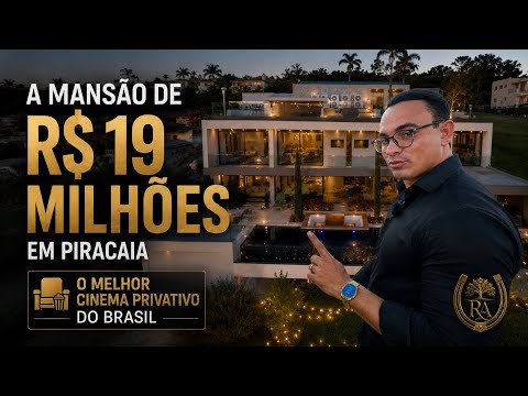 A Mansão de R$ 19 Milhões com o Melhor Cinema Privativo do Brasil | Piracaia-SP