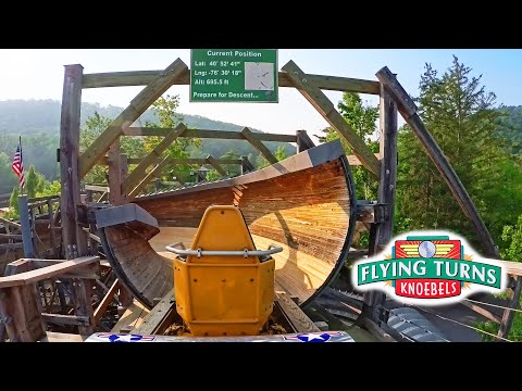 On-ride point of view of Flying Turns