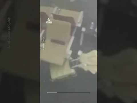 CCTV shows moment of deadly Houthi strike on Riyadh airport | #AJ shorts
