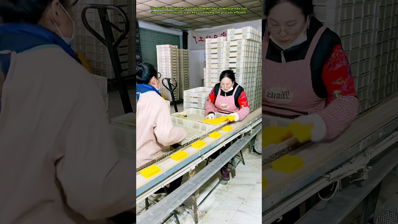 No wasted movement #factory #work #workers