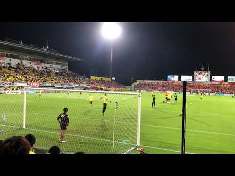 日立台 迫力満点のシュート練習