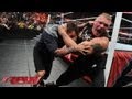 Brock Lesnar attacks CM Punk: Raw, July 15, 2013