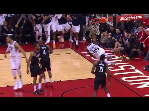 Donovan Mitchell RISES For the Incredible Put-Back Slam | Jazz vs Rockets Game 2