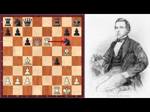 Absolutely Fantastic! Paul Morphy Sacrifices His Queen In A Blindfold Simul