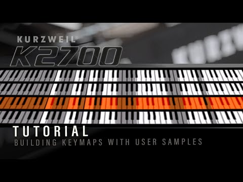 Kurzweil K2700 유저 샘플 키맵: 나일론 기타 한 음을 벨로시티 네 단으로