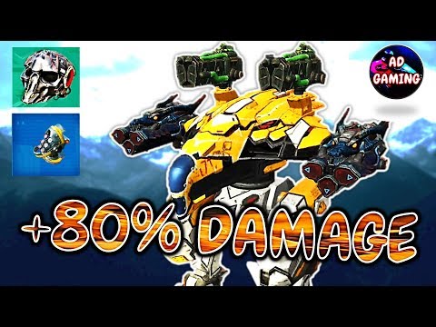 80% MASSIVE DAMAGE RAVEN CRYO RIME With DEATH MARK Gameplay - War Robots MK2 WR