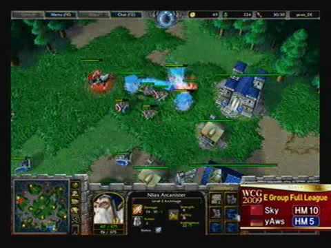 2009 WCG Grand Final Opening Match:  WarCraft III match: Sky vs yAws