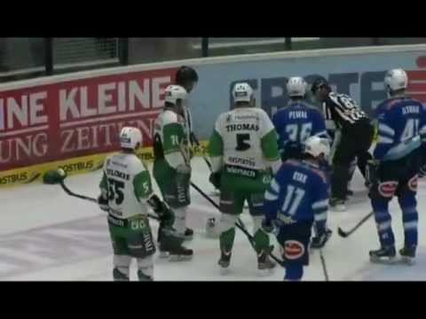 Antti Pusa vs Anže Ropret roughing - EC VSV : HDD TELEMACH Olimpija (21.09.2012)