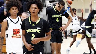 Aden Holloway & AJ Johnson FACE OFF + Prolific Preps Big 3 COMBINE FOR 60! Tyran Stokes Is LIKE THAT