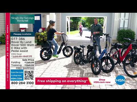 Rover By Land Rover 500Watt Folding EBike with Pedal Ass...