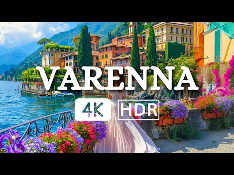 Varenna Walking Tour - Lake Como, Italy - A Pearl In The Heart Of Lake Como 4k HDR