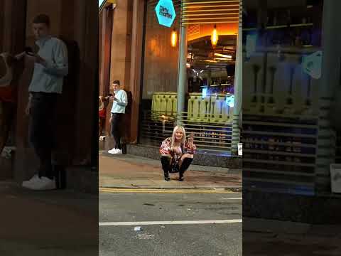 Crazy nightlife in Liverpool uk after midnight #streetparty #uknightlife #vibes #viralshortsl #night