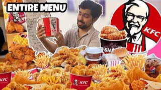 ORDERED the entire KFC MENU and this happened 😐😐