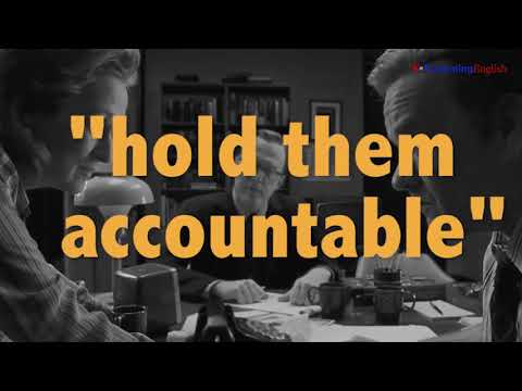 英語＠映画：「Hold Them Accountable（彼らに責任を持たせる (English @ the Movies: 'Hold Them Accountable')