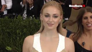 Sophie Turner and Emma Roberts arrive at 2017 Met Gala