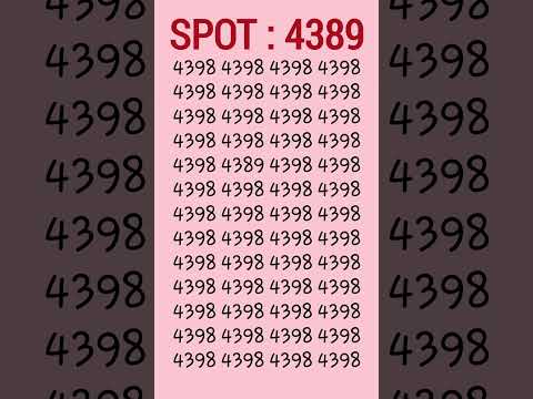 👉👉🧠👀 4389 in 4 seconds! #iq #iqtest #shorts #trending