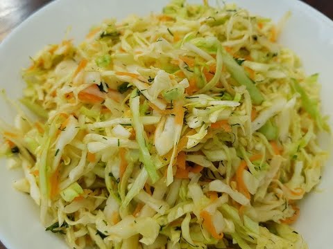 Coleslaw: quick, easy, and delicious! White cabbage salad