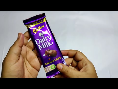 Cadbury dairy milk chocolate bar unwrapping l CHOCO TV