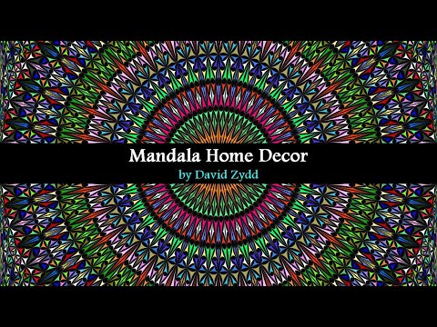 Hypnotic Church Window Mandala Home Decor