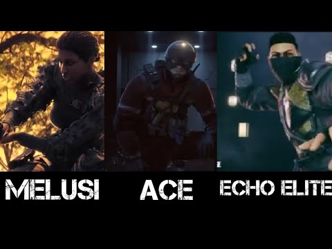 Novos operadores Ace e Melusi (teaser) + Echo Elite (OPERATION STEEL WAVE)