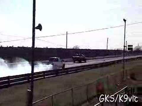 Navasota 1/8 mile burnout Ford Super Duty