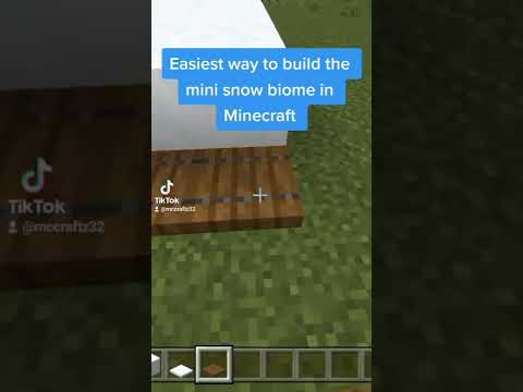 Easiest way to build a mini snow biome in Minecraft