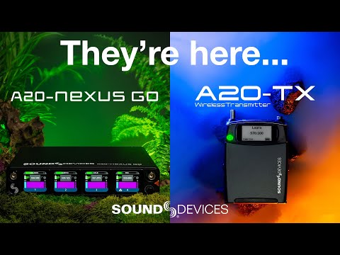 Meet the A20-TX transmitter and A20-Nexus Go receiver