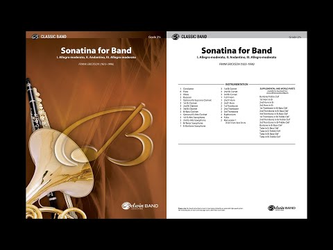 Sonatina for Band, by Frank Erickson – Score & Sound