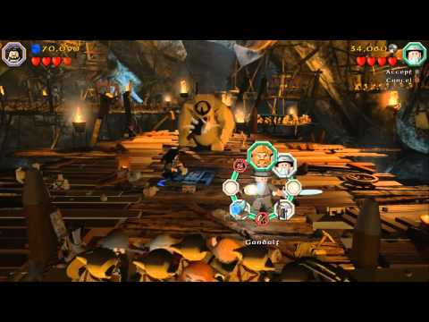 LEGO The Hobbit (PS4) co-op pt16: Goblintown Boss pt2; How Does This Work??