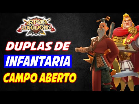 ⚔️Rise of Kingdoms⚔️MELHORES DUPLAS de INFANTARIA Campo Aberto do começo até KVK 3 (Part 1)