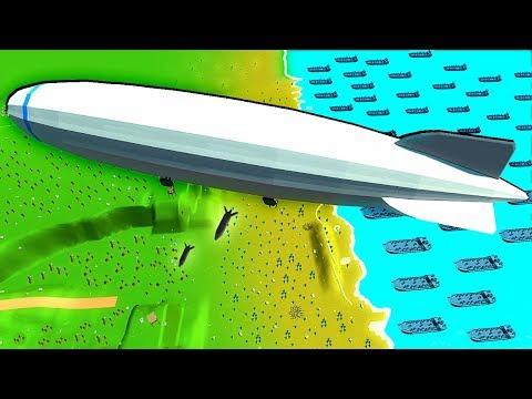 What if Zeppelin Bombers Were at D-Day? - Ancient Warfare 3 WW2 Battles