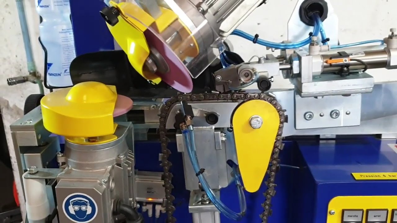 Affuteuse de chaines de tronçonneuse automatique