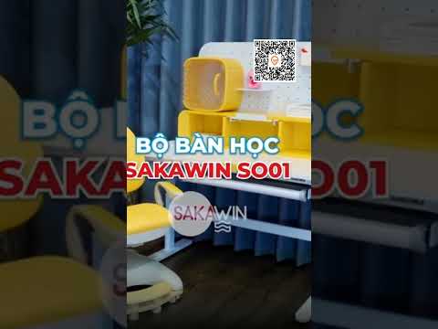 Bộ Bàn Ghế Chống Gù Sakawin SO01 Thông Minh Cao Cấp Cho Bé - Hộp Đựng Sách Độc Đáo Giá Rẻ