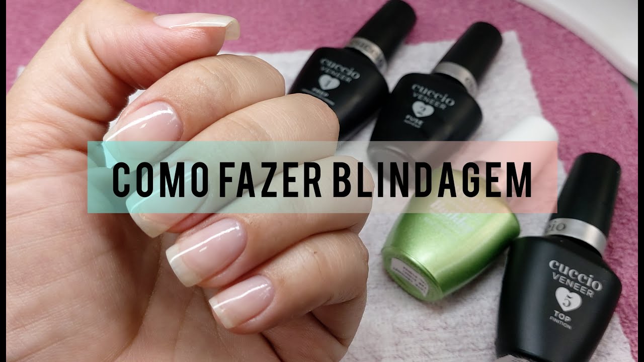 BLINDAGEM EM UNHAS NATURAIS #blindagem