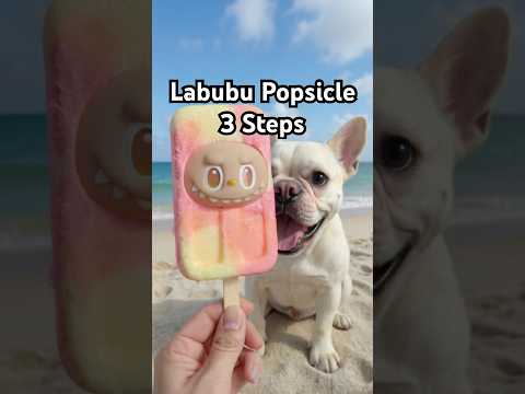 How I made a labubu popsicle ❄️ unbox and freeze big into energy #labubu !