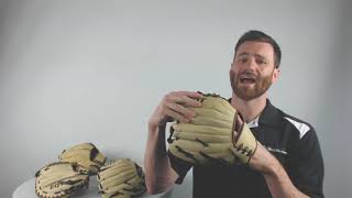 Video thumbnail: Adidas EQT 33.5" Catcher's Mitt: EQT335CM Sand/Brown