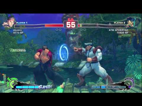 SSF4 - ekusiru (Ryu) VS. ATM SPIDERTAO (Dictator)