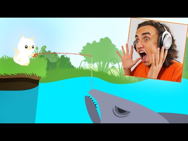 CATCHING THE BIGGEST SHARK IN THE GAME! (Cat Goes Fishing)