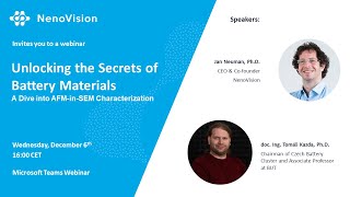 Unlocking the Secrets of Battery Materials: A Dive into AFM-in-SEM Characterization Webinar